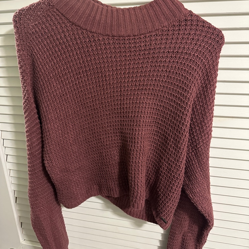 Oversized Waffle Mockneck Sweater